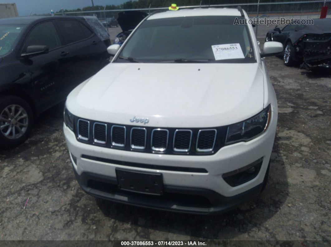 2018 Jeep Compass Latitude White vin: 3C4NJDBB3JT177817