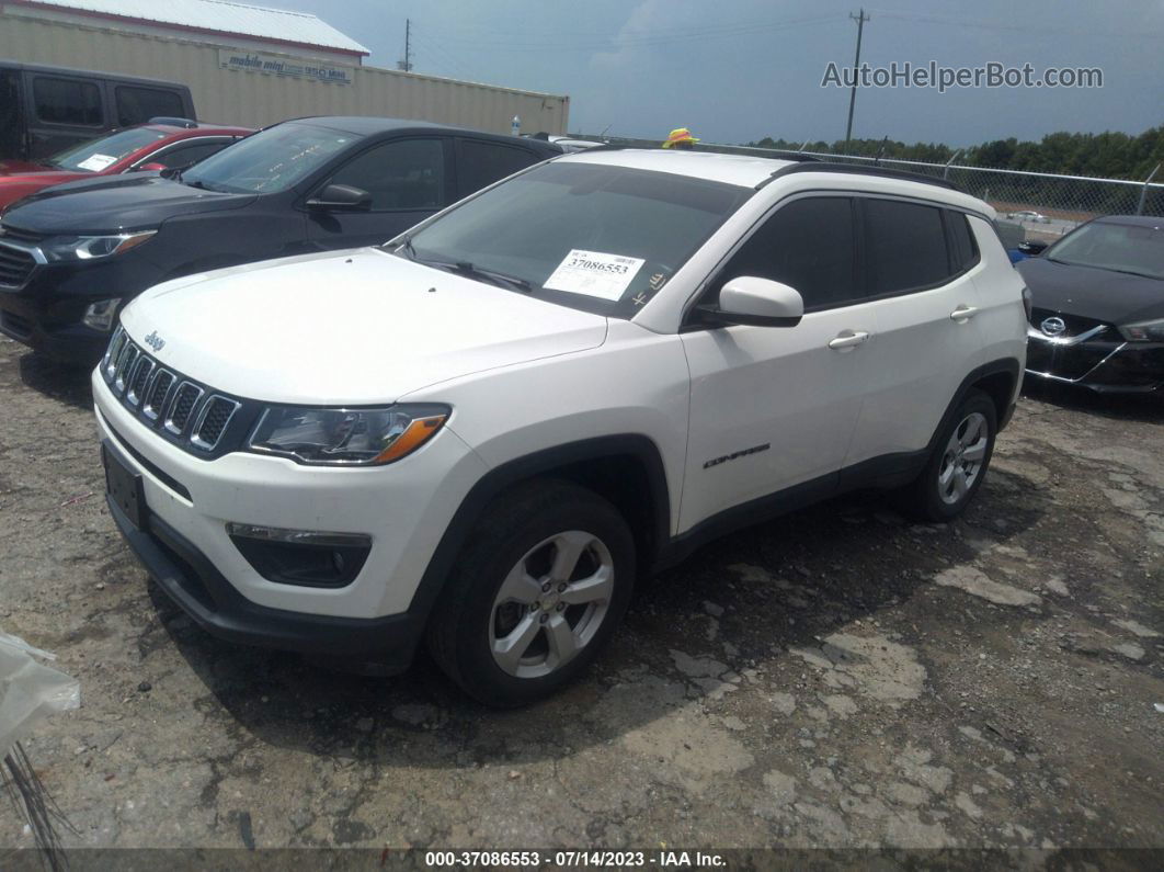 2018 Jeep Compass Latitude White vin: 3C4NJDBB3JT177817