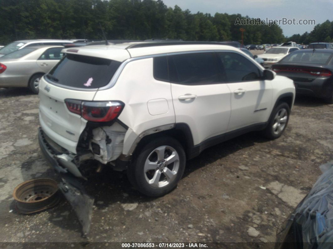 2018 Jeep Compass Latitude White vin: 3C4NJDBB3JT177817