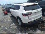 2018 Jeep Compass Latitude White vin: 3C4NJDBB3JT177817