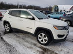 2018 Jeep Compass Latitude White vin: 3C4NJDBB3JT315064