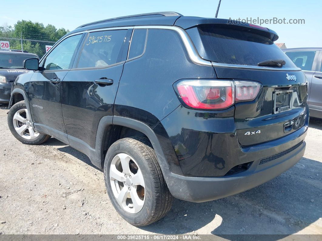 2018 Jeep Compass Latitude 4x4 Black vin: 3C4NJDBB3JT457236