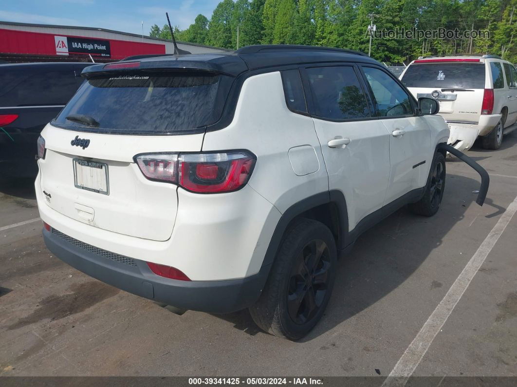 2018 Jeep Compass Altitude 4x4 White vin: 3C4NJDBB3JT480189