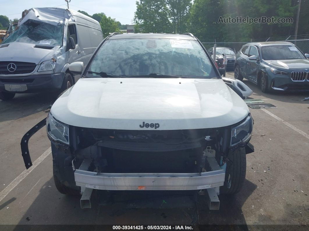 2018 Jeep Compass Altitude 4x4 White vin: 3C4NJDBB3JT480189