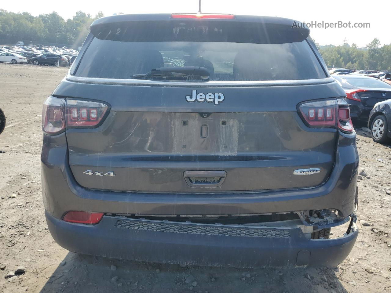 2018 Jeep Compass Latitude Gray vin: 3C4NJDBB4JT108036