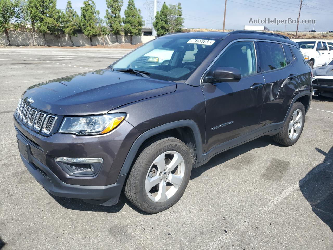 2018 Jeep Compass Latitude Серый vin: 3C4NJDBB4JT282382