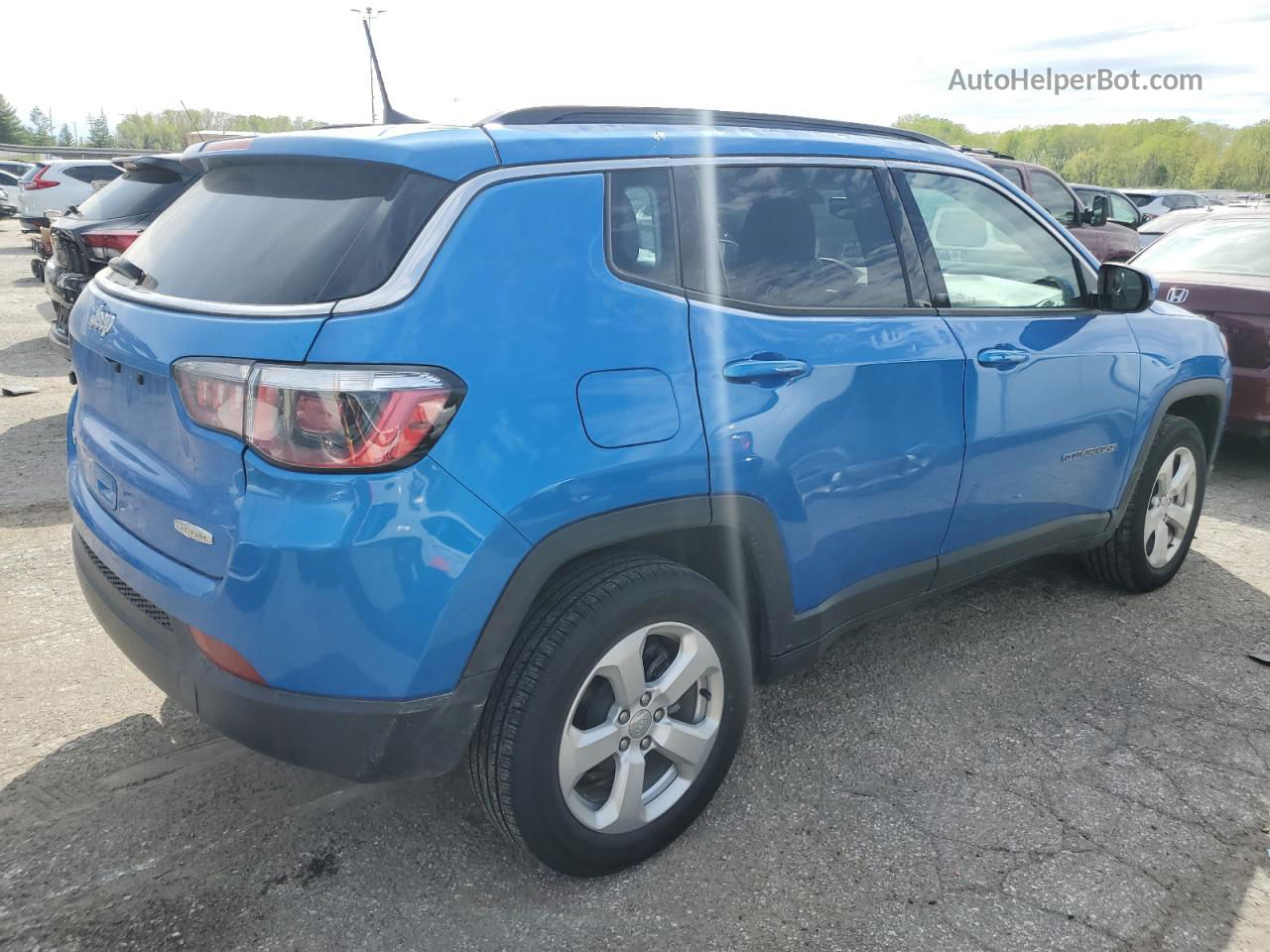 2018 Jeep Compass Latitude Blue vin: 3C4NJDBB4JT485143