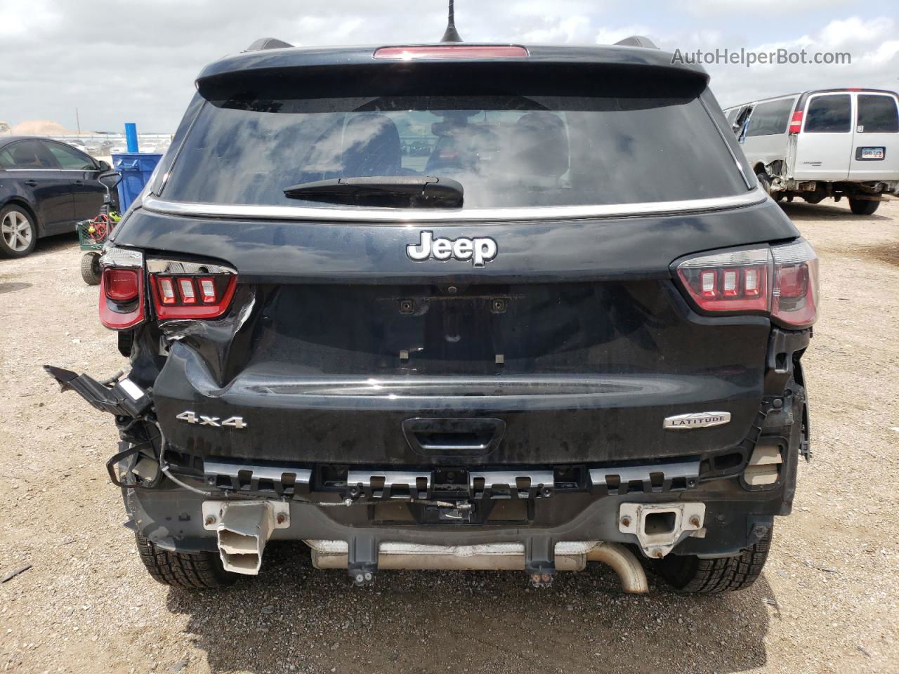 2018 Jeep Compass Latitude Black vin: 3C4NJDBB5JT176717