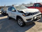 2018 Jeep Compass Latitude White vin: 3C4NJDBB5JT401315