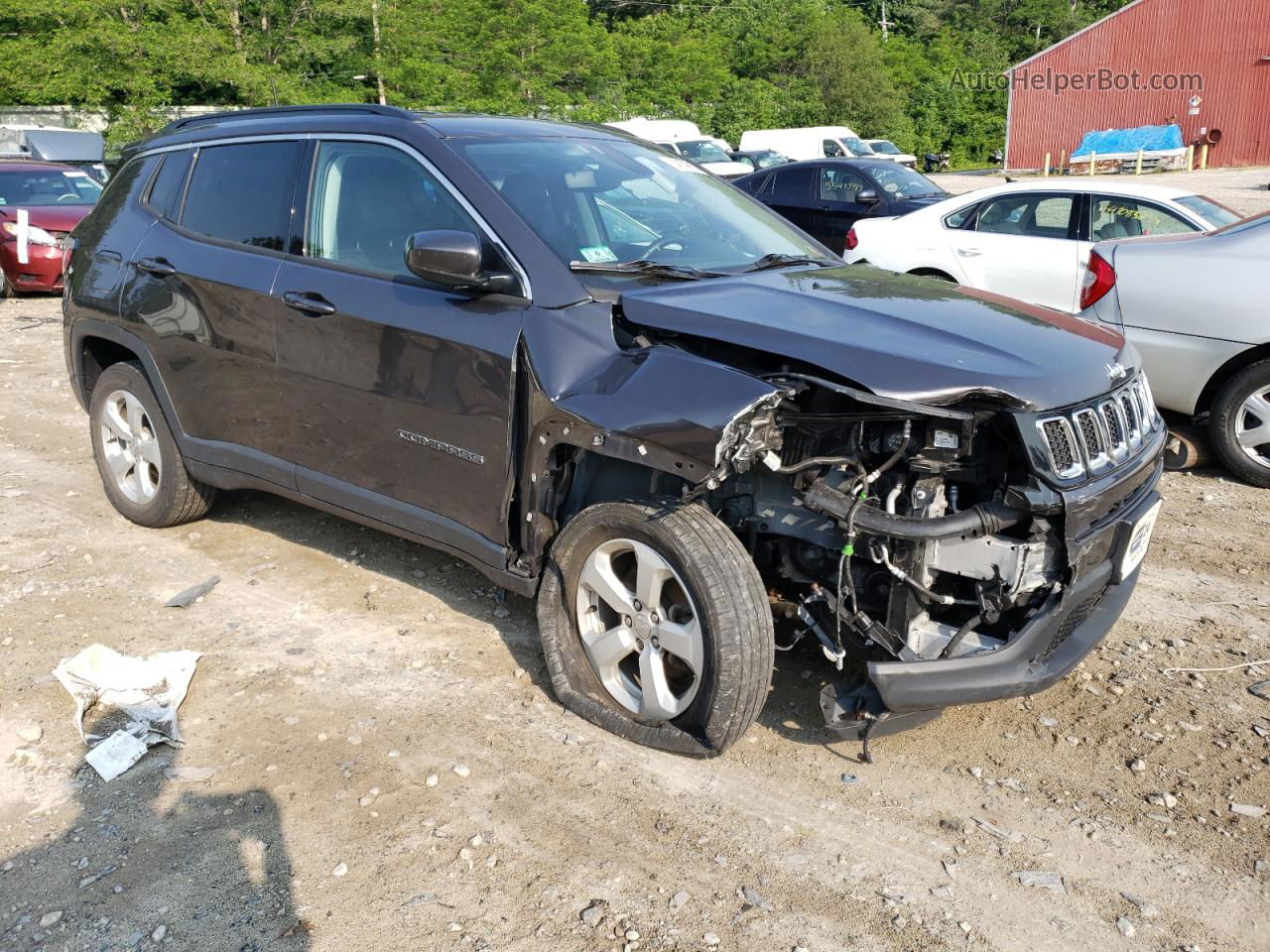 2018 Jeep Compass Latitude Gray vin: 3C4NJDBB5JT436940