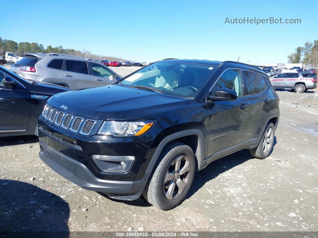 2018 Jeep Compass Latitude 4x4 Black vin: 3C4NJDBB6JT177066