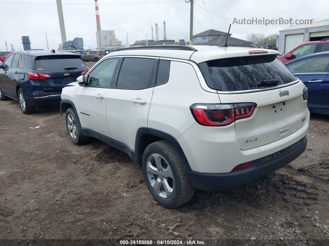 2018 Jeep Compass Latitude 4x4 White vin: 3C4NJDBB6JT291083