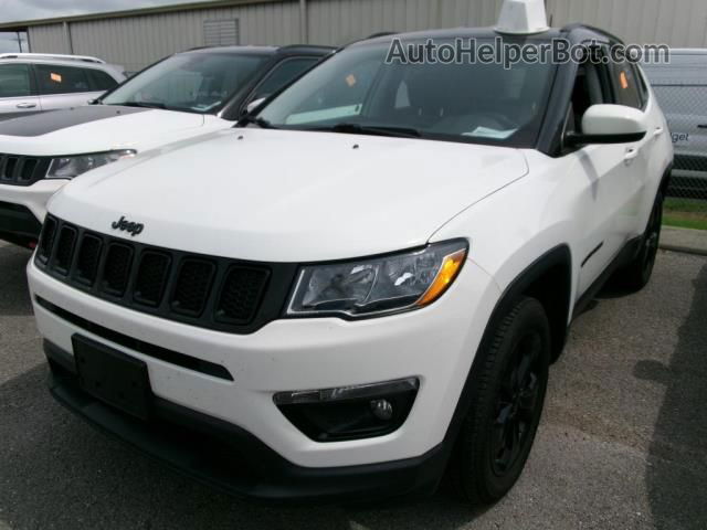 2018 Jeep Compass Altitude White vin: 3C4NJDBB6JT301580