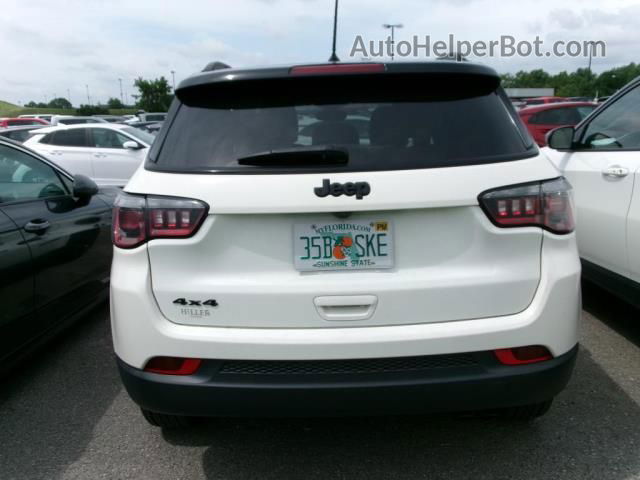 2018 Jeep Compass Altitude White vin: 3C4NJDBB6JT301580