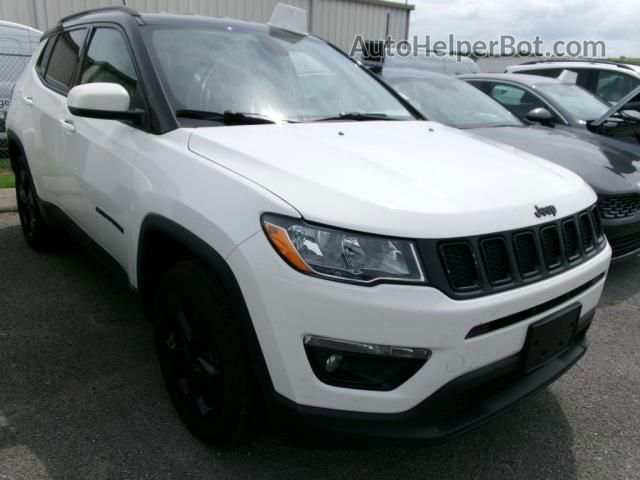 2018 Jeep Compass Altitude White vin: 3C4NJDBB6JT301580