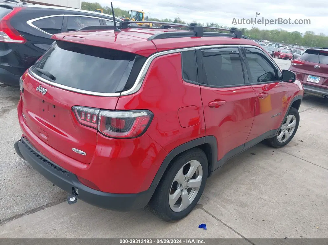 2018 Jeep Compass Latitude 4x4 Red vin: 3C4NJDBB6JT315527