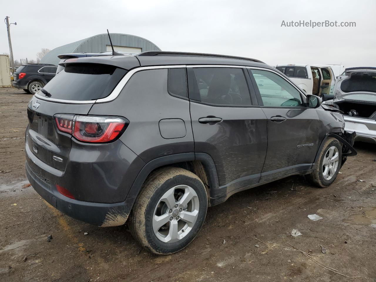 2018 Jeep Compass Latitude Gray vin: 3C4NJDBB6JT392768