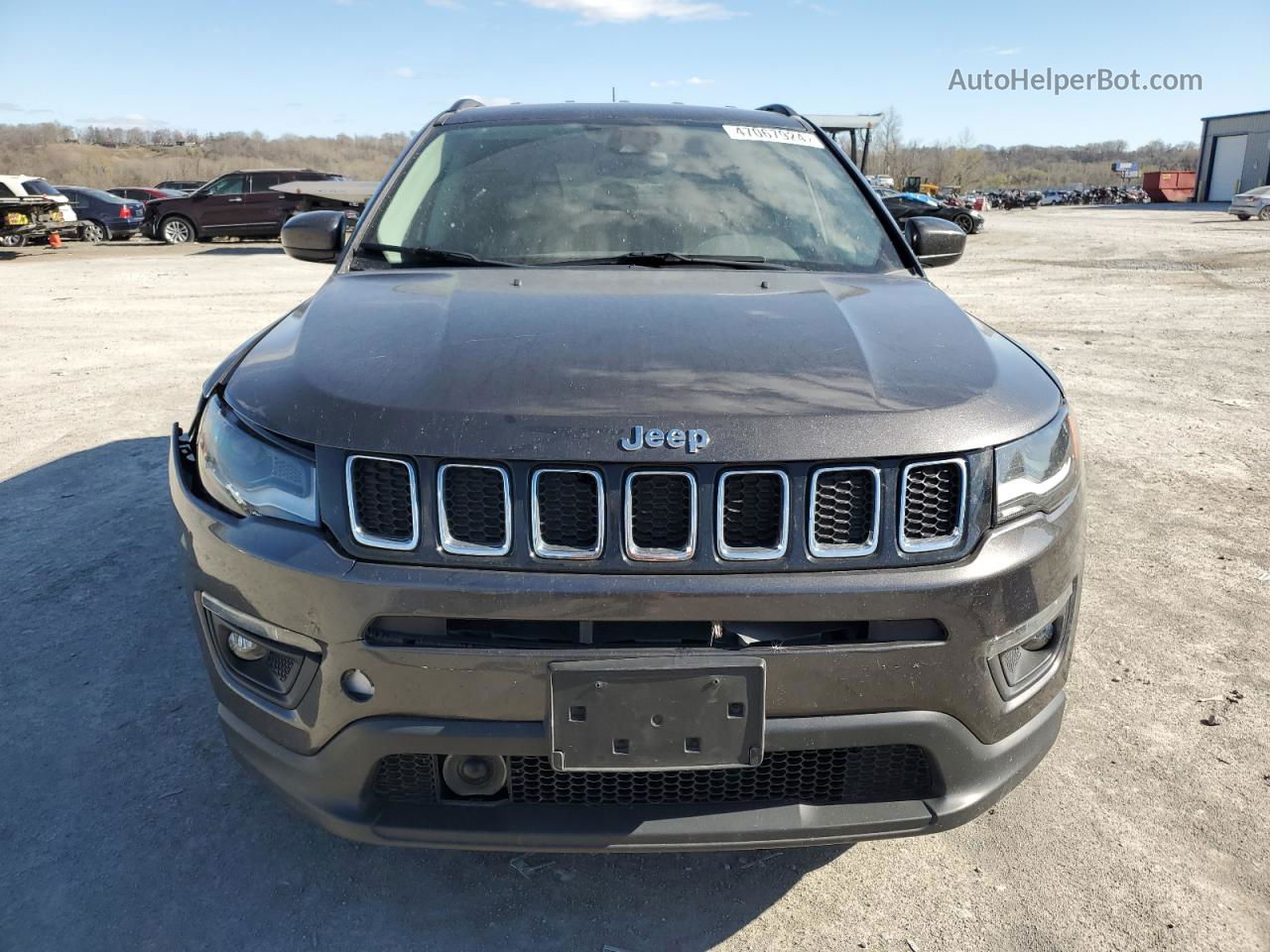 2018 Jeep Compass Latitude Charcoal vin: 3C4NJDBB7JT333163