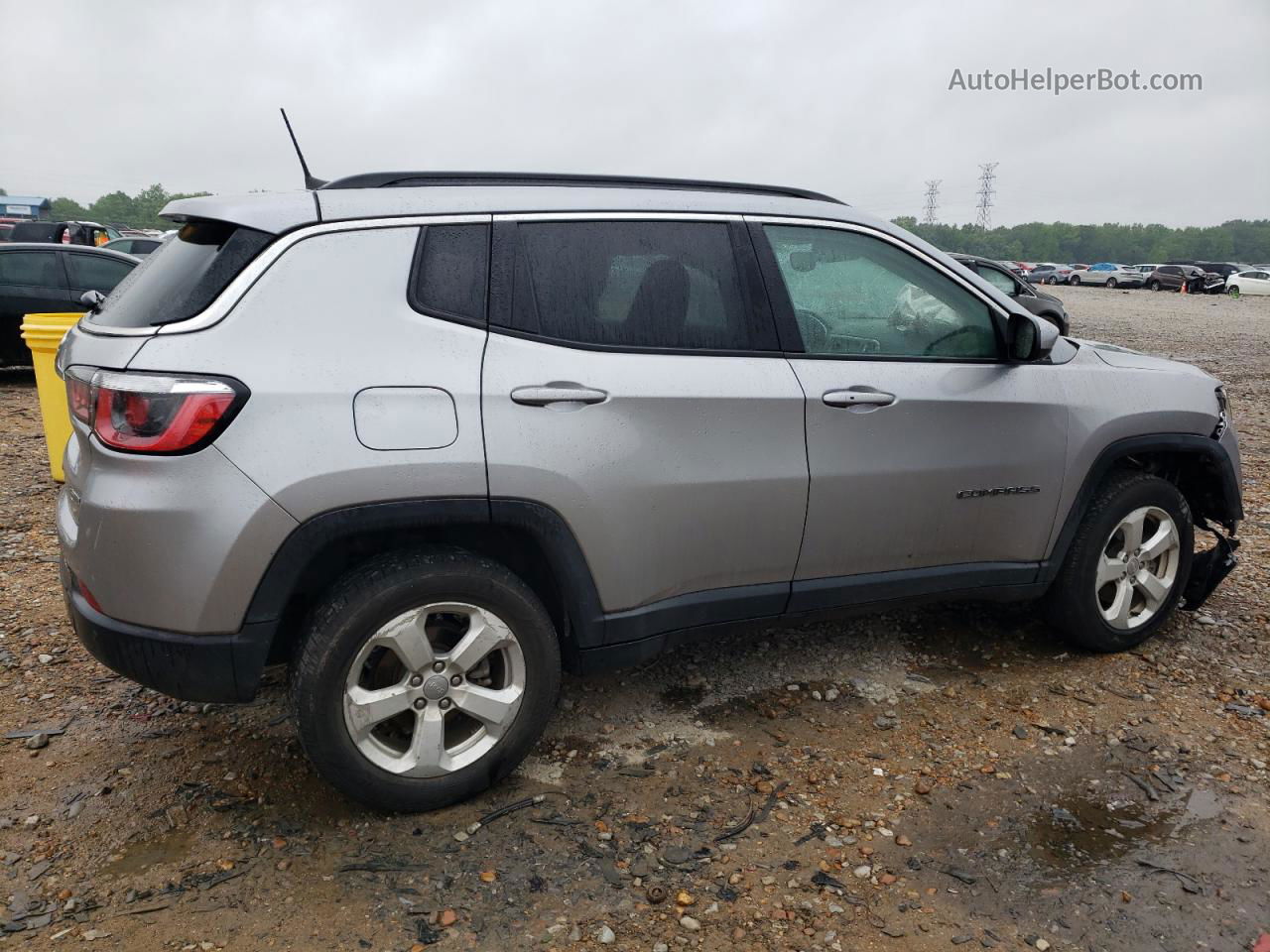 2018 Jeep Compass Latitude Серый vin: 3C4NJDBB7JT360105