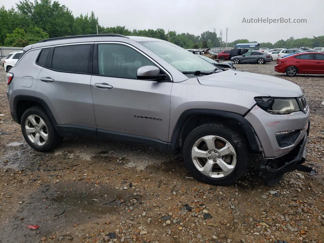 2018 Jeep Compass Latitude Gray vin: 3C4NJDBB7JT360105