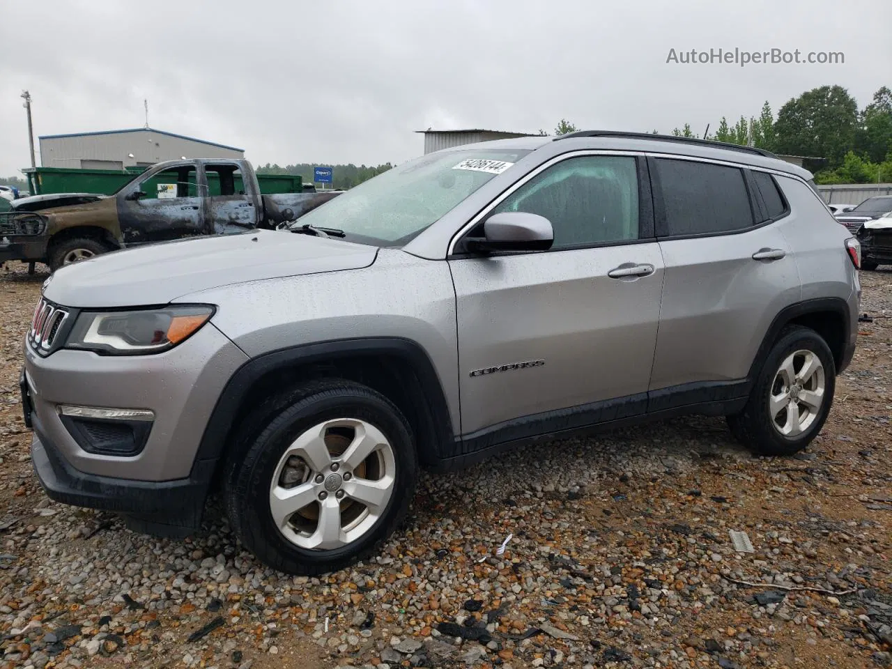 2018 Jeep Compass Latitude Gray vin: 3C4NJDBB7JT360105