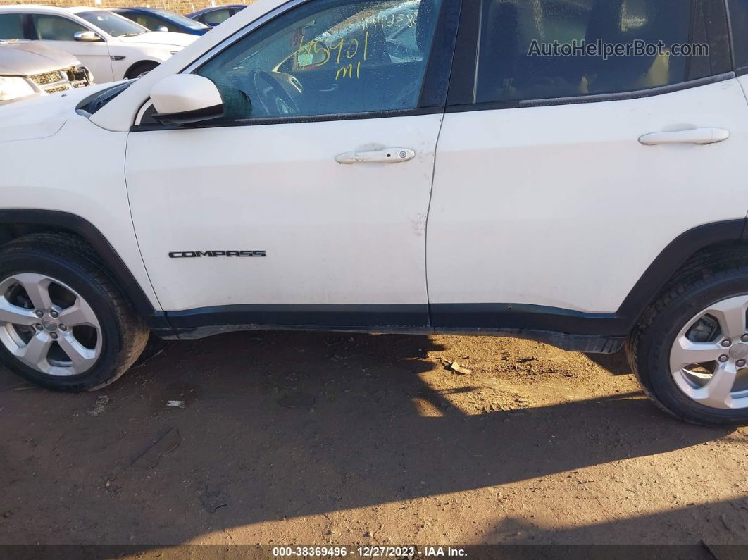 2018 Jeep Compass Latitude 4x4 White vin: 3C4NJDBB7JT434347