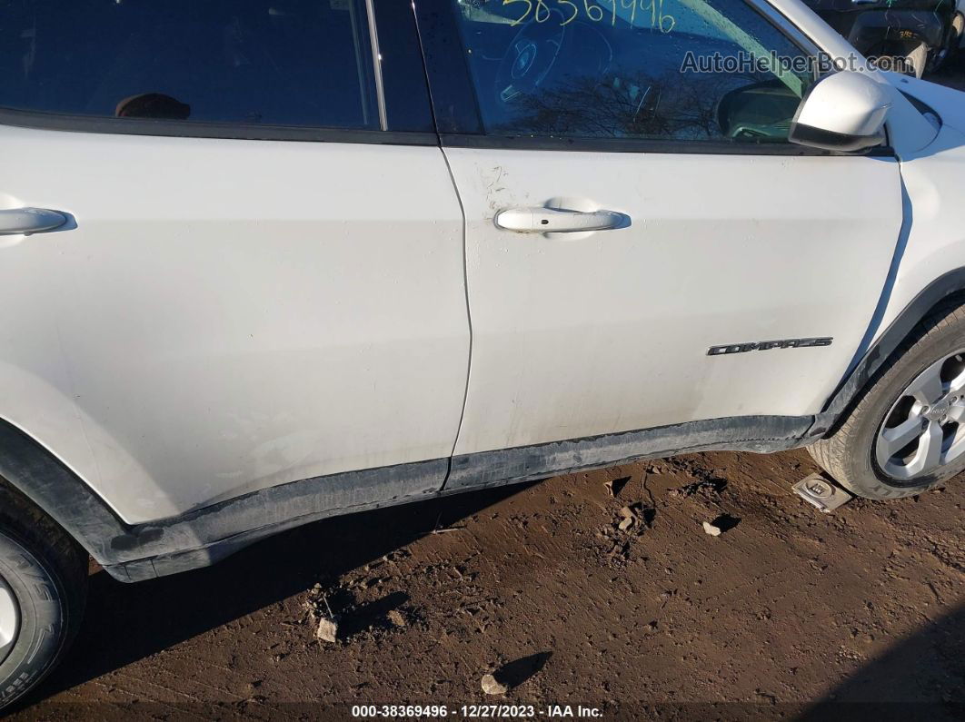 2018 Jeep Compass Latitude 4x4 White vin: 3C4NJDBB7JT434347