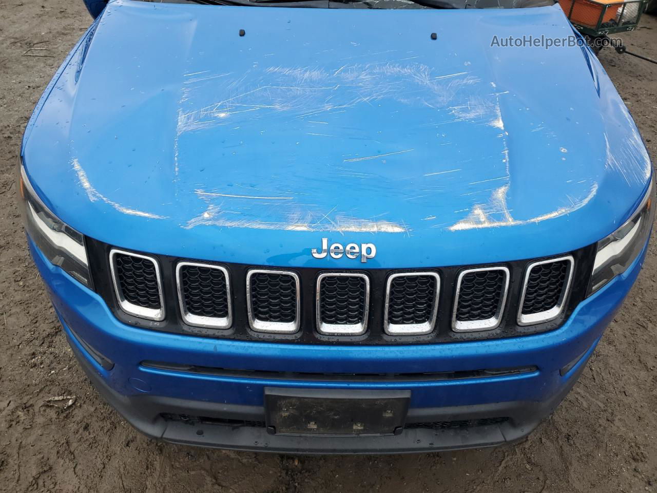 2018 Jeep Compass Latitude Синий vin: 3C4NJDBB8JT161936