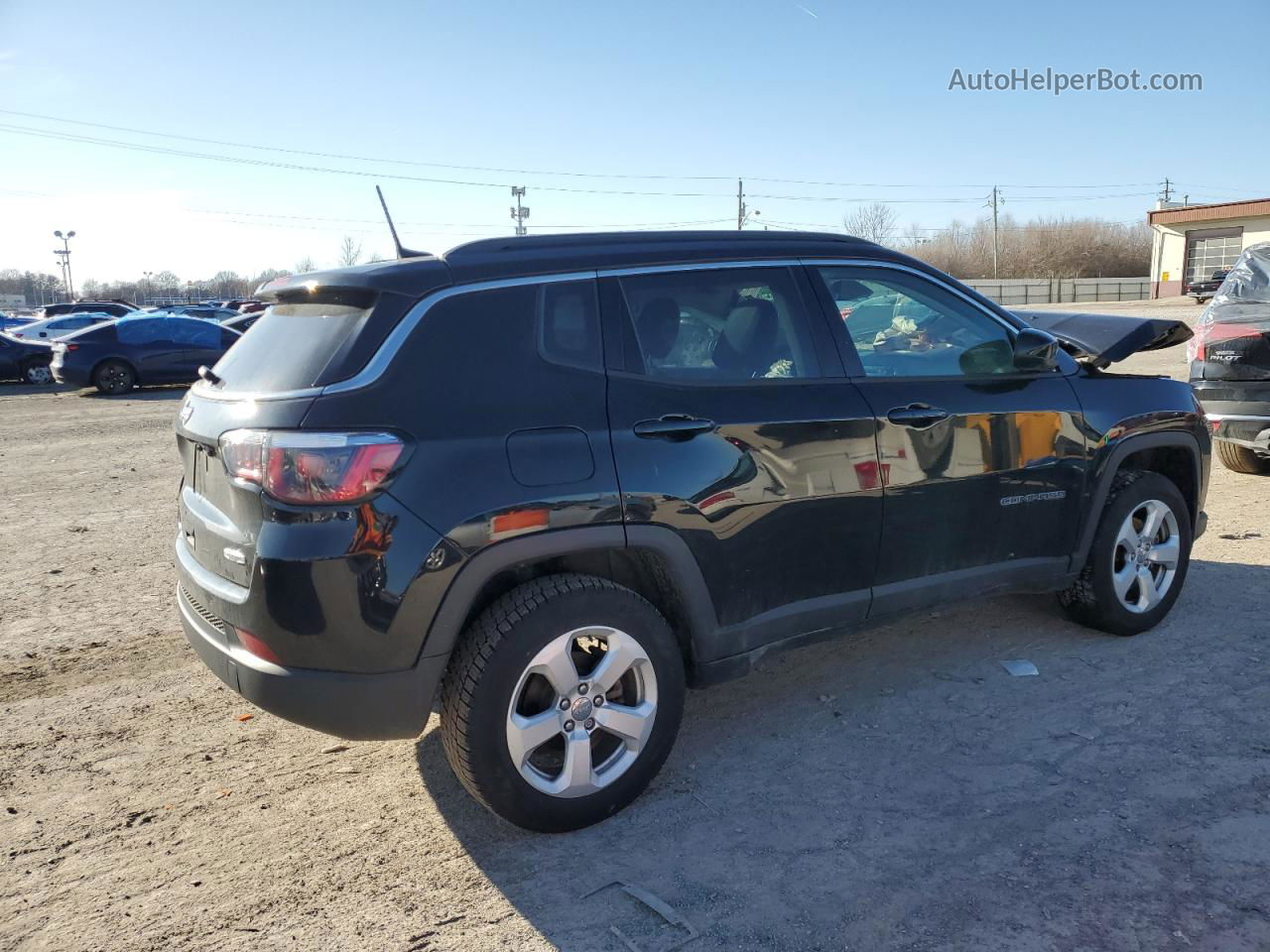 2018 Jeep Compass Latitude Black vin: 3C4NJDBB8JT178719