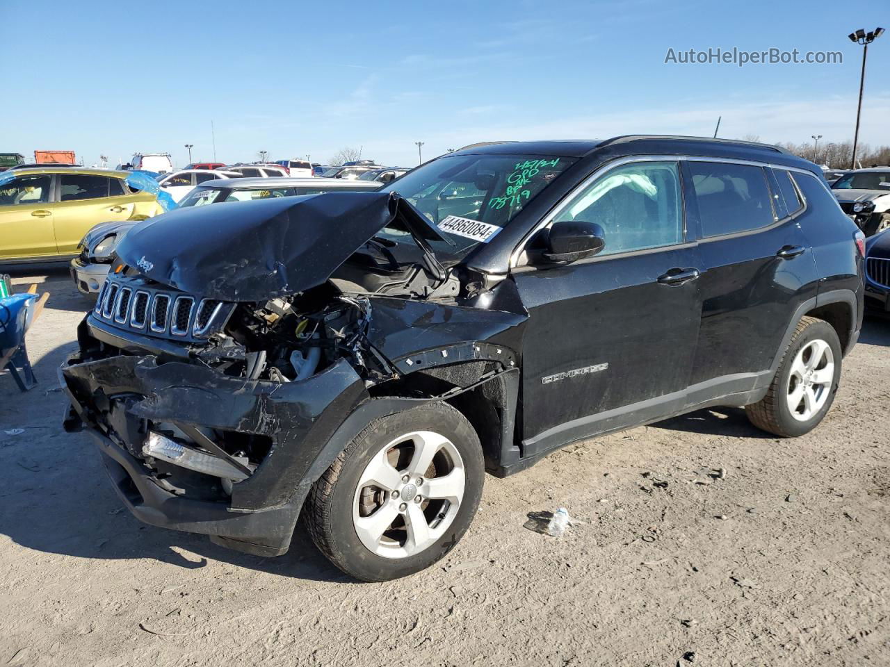 2018 Jeep Compass Latitude Black vin: 3C4NJDBB8JT178719