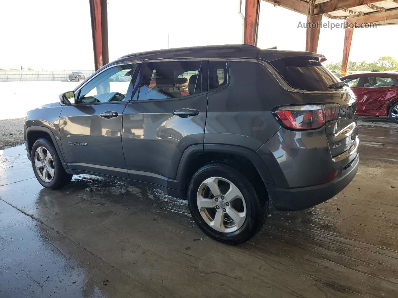 2018 Jeep Compass Latitude Gray vin: 3C4NJDBB8JT231290