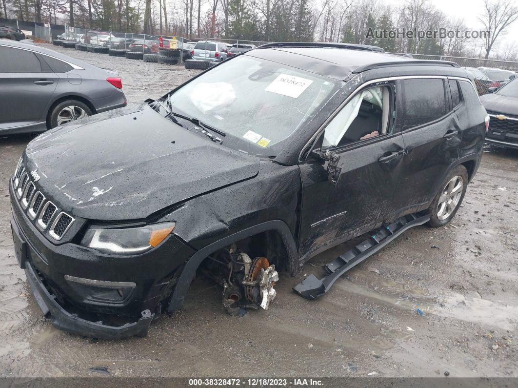 2018 Jeep Compass Latitude 4x4 Black vin: 3C4NJDBB8JT337125