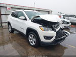 2018 Jeep Compass Latitude 4x4 White vin: 3C4NJDBB8JT345046