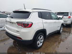 2018 Jeep Compass Latitude 4x4 White vin: 3C4NJDBB8JT345046