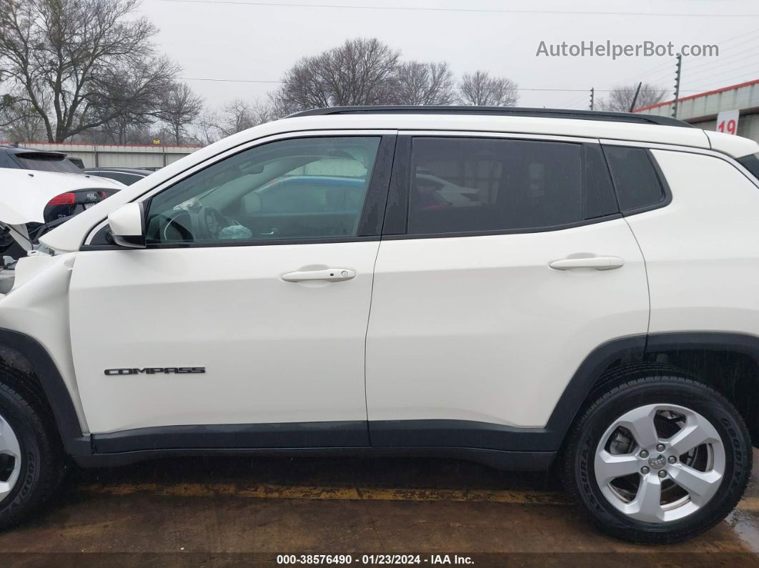 2018 Jeep Compass Latitude 4x4 White vin: 3C4NJDBB8JT345046