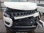 2018 Jeep Compass Latitude 4x4 White vin: 3C4NJDBB8JT345046