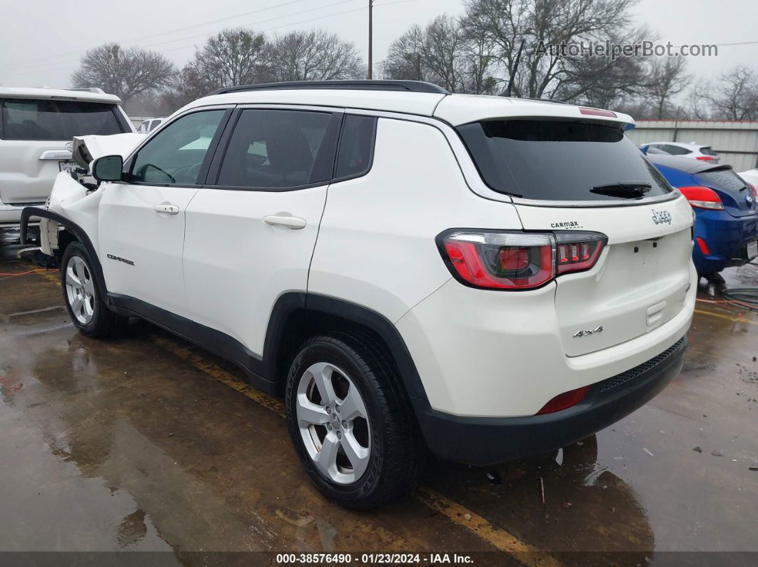 2018 Jeep Compass Latitude 4x4 White vin: 3C4NJDBB8JT345046