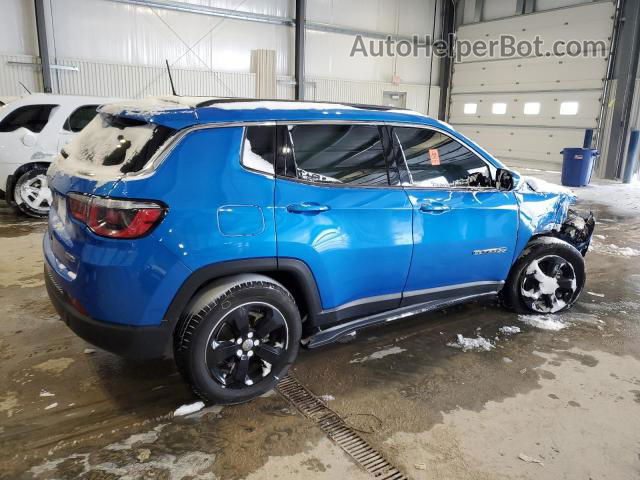 2018 Jeep Compass Latitude Синий vin: 3C4NJDBB8JT433756