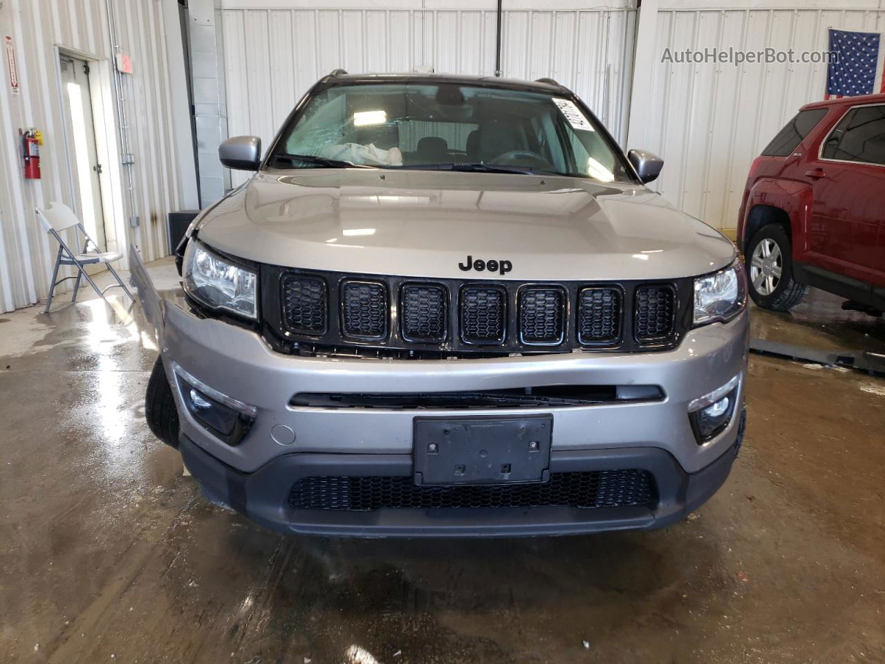 2018 Jeep Compass Latitude Серый vin: 3C4NJDBB9JT325551