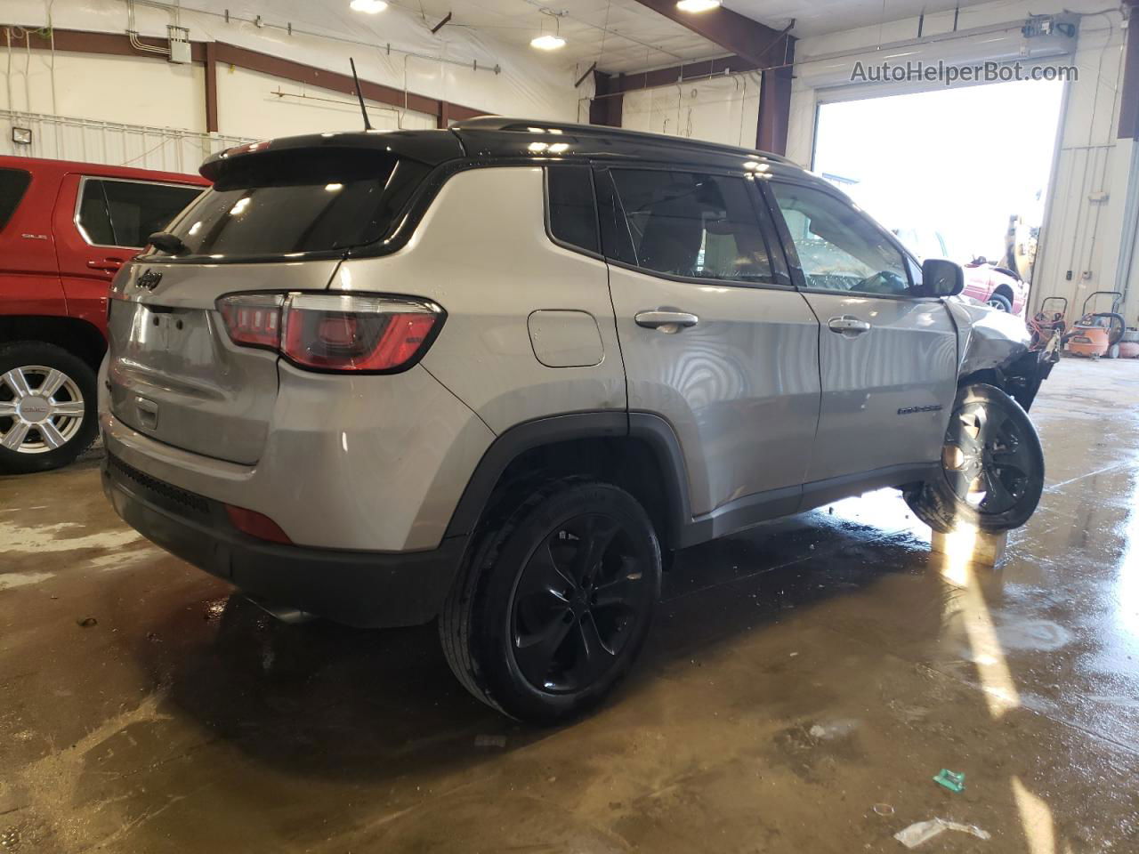 2018 Jeep Compass Latitude Серый vin: 3C4NJDBB9JT325551