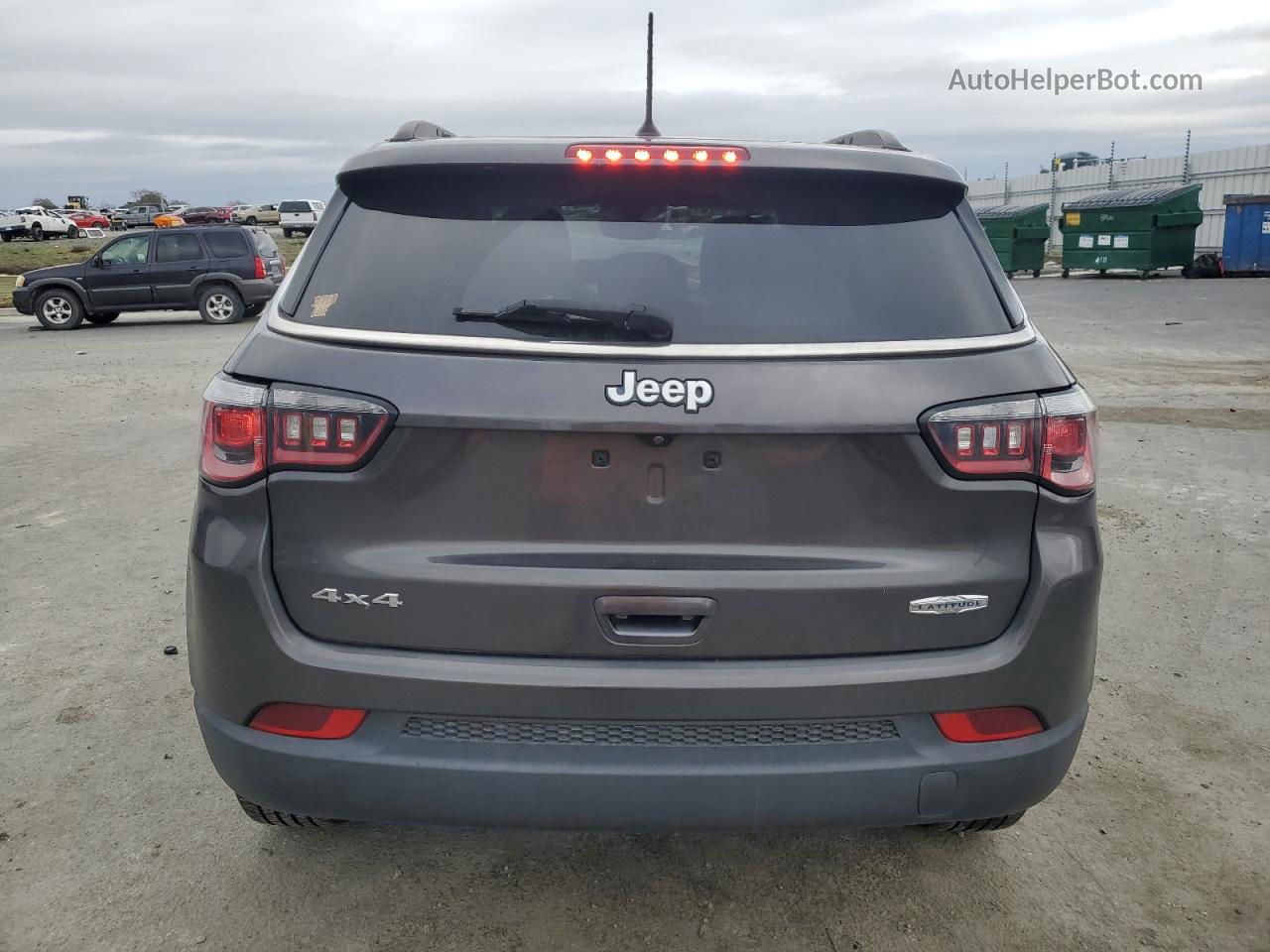 2018 Jeep Compass Latitude Charcoal vin: 3C4NJDBB9JT481704