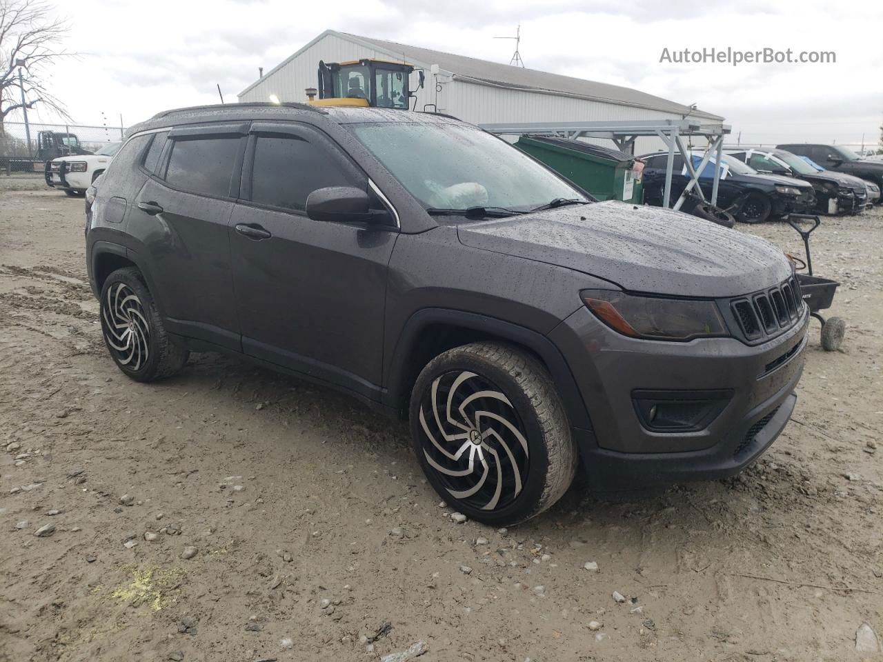 2018 Jeep Compass Latitude Серый vin: 3C4NJDBBXJT200980