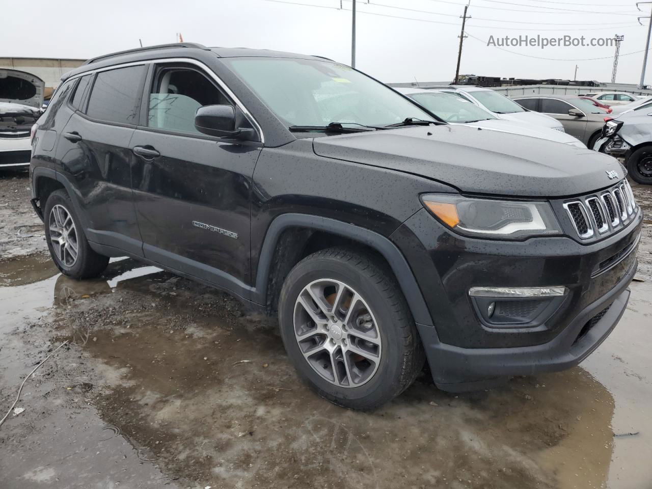 2018 Jeep Compass Latitude Black vin: 3C4NJDBBXJT408776