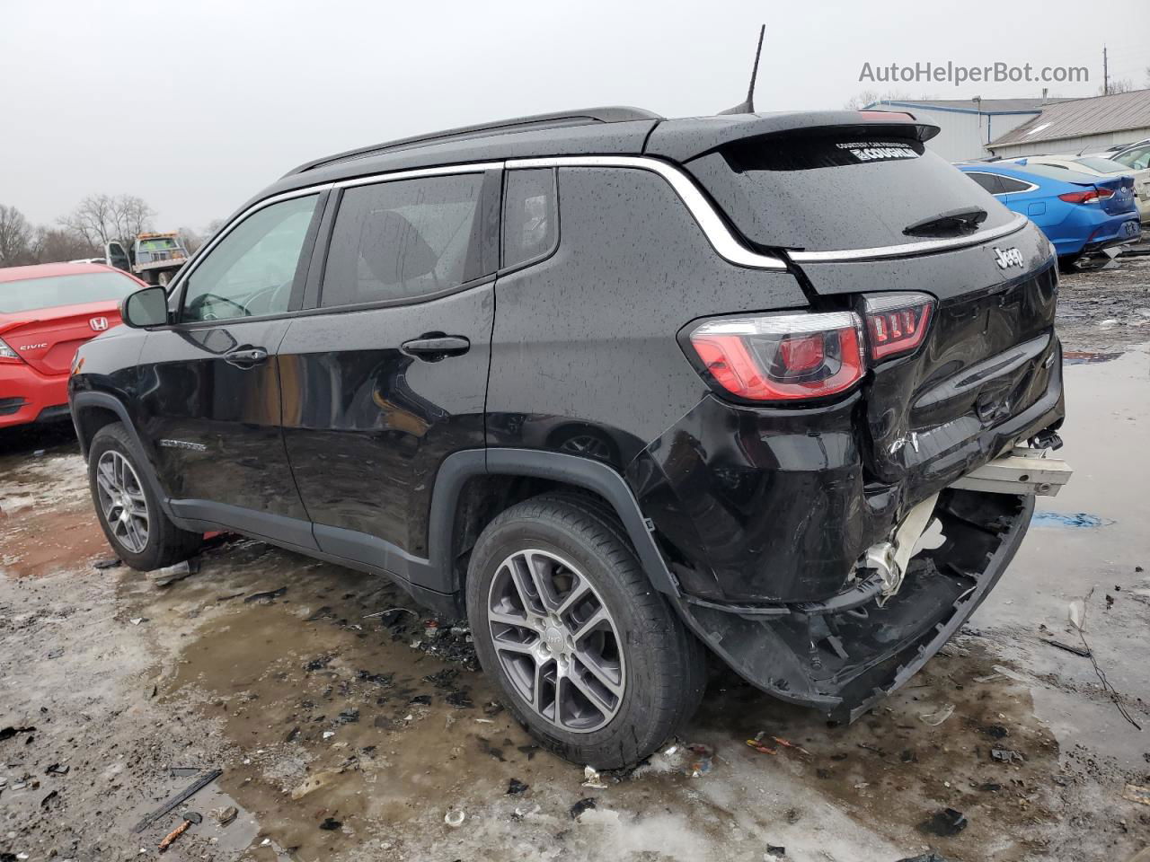 2018 Jeep Compass Latitude Black vin: 3C4NJDBBXJT408776