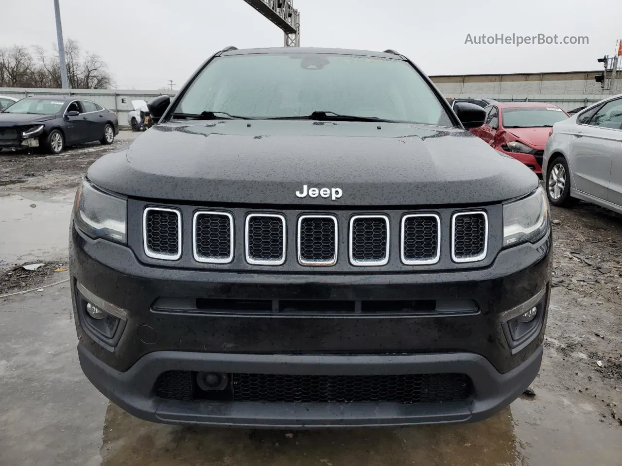 2018 Jeep Compass Latitude Black vin: 3C4NJDBBXJT408776