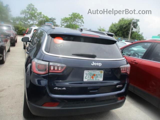 2018 Jeep Compass Latitude Blue vin: 3C4NJDBBXJT423830