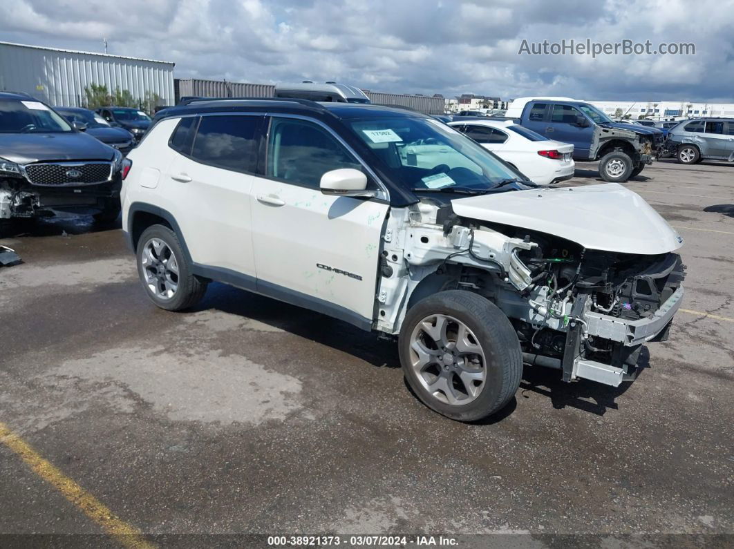 2018 Jeep Compass Limited 4x4 White vin: 3C4NJDCB0JT222274