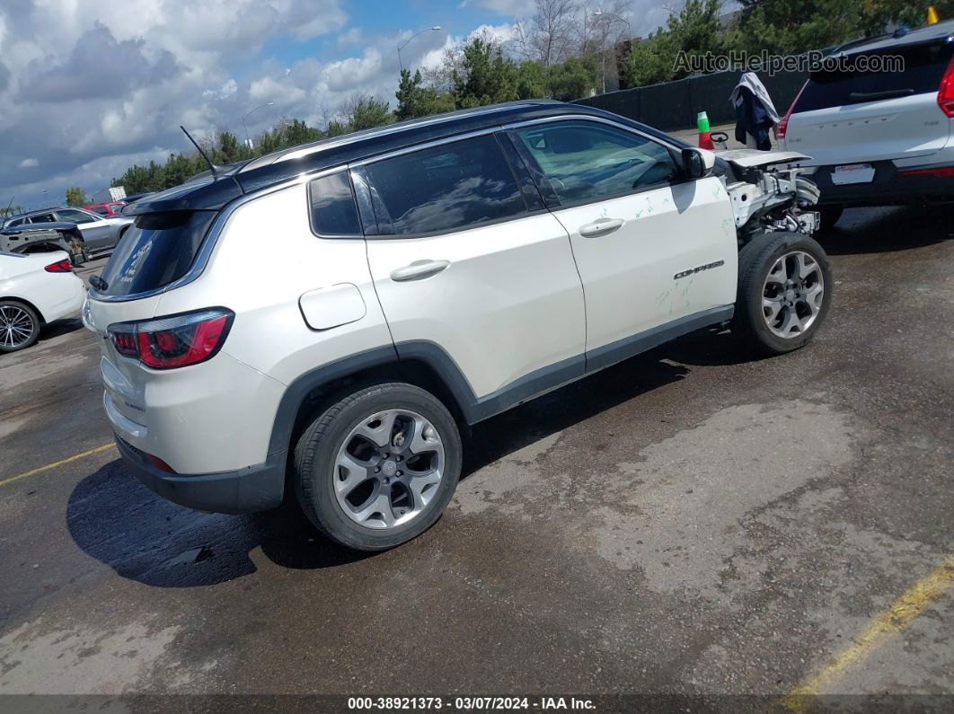 2018 Jeep Compass Limited 4x4 White vin: 3C4NJDCB0JT222274