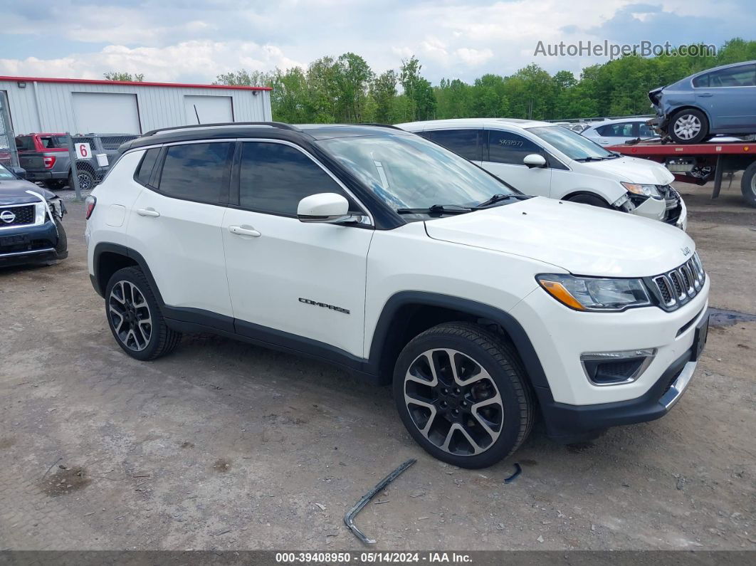 2018 Jeep Compass Limited 4x4 White vin: 3C4NJDCB0JT298433