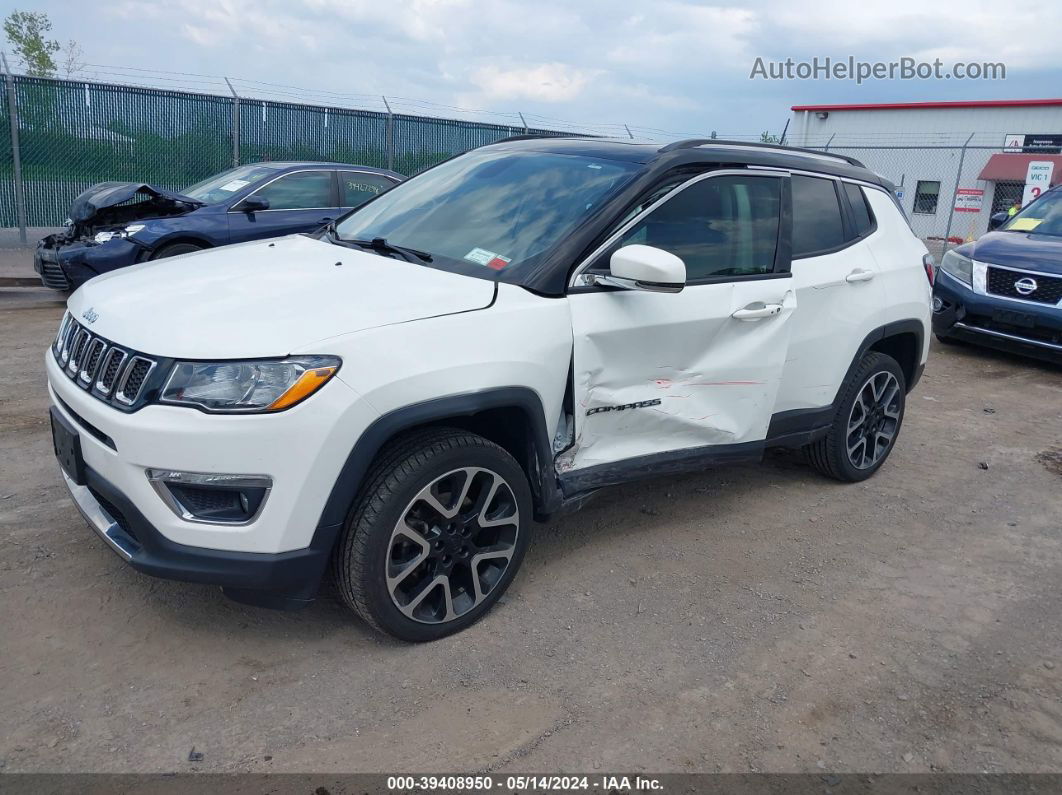 2018 Jeep Compass Limited 4x4 White vin: 3C4NJDCB0JT298433